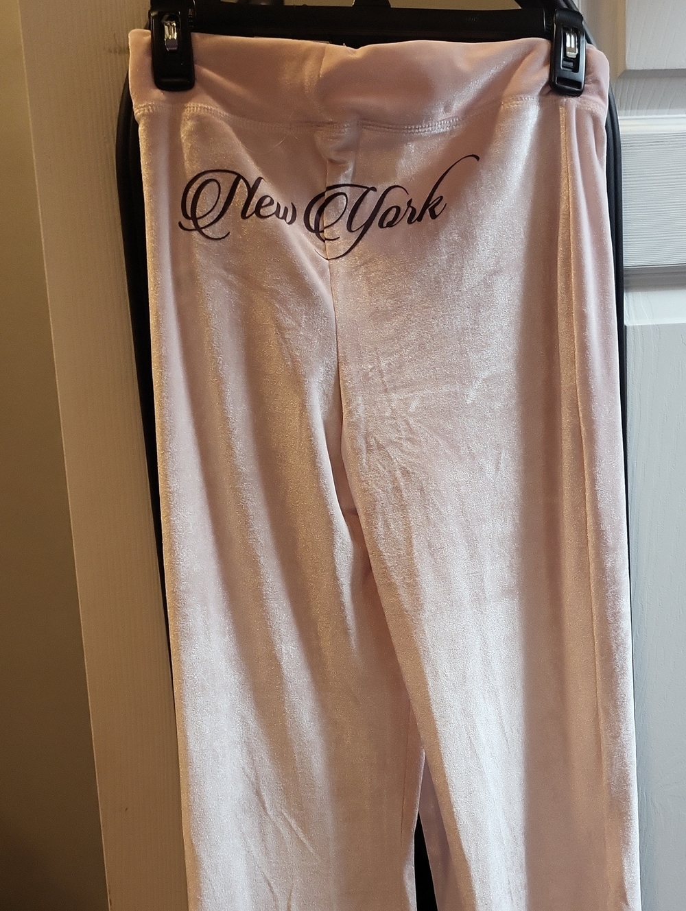 Pink Velvet Sparkle Pants